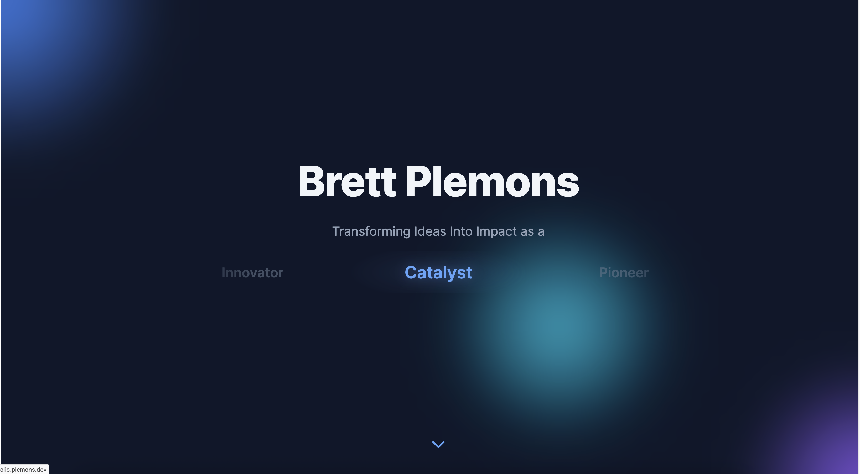 Portfolio website screenshot